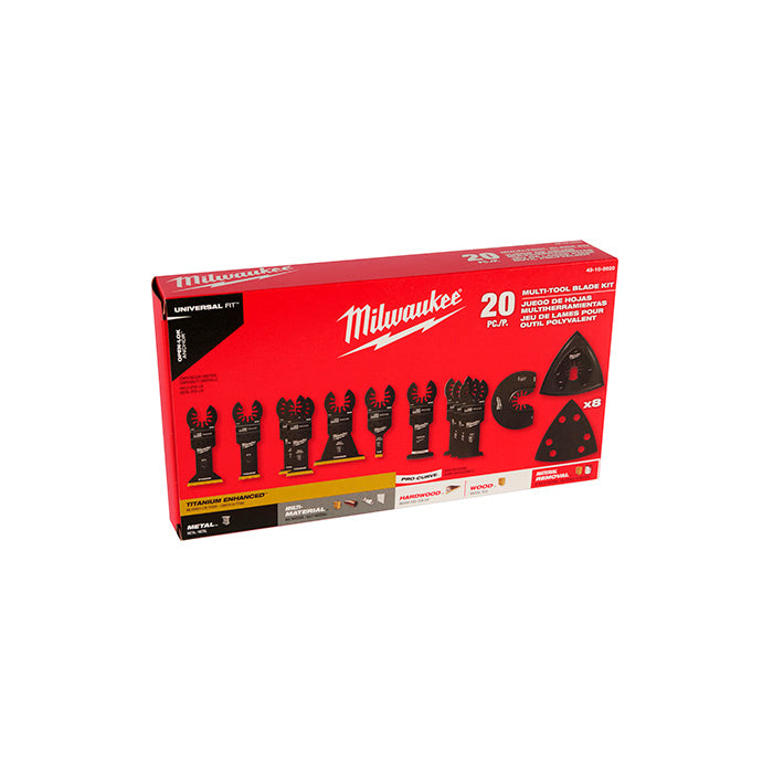 Kit hojas de corte 20 piezas Multiherramienta MILWAUKEE 49-10-9920