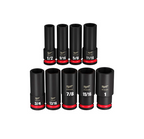 Juego dados SAE 6 puntas de 1/2″ 9 pz Milwaukee 49-66-7022