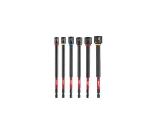 Juego de 6 destornilladores magnéticos para tuercas Shockwave de 6″ Milwaukee 49-66-4567