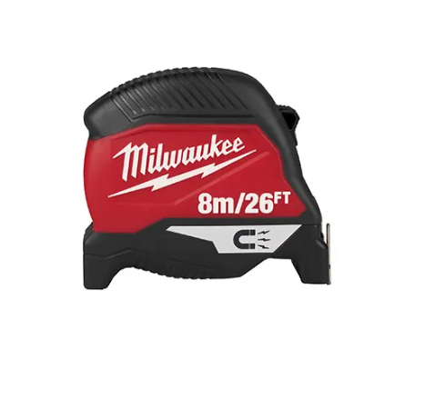 Huincha métrica magnética de 8 m/26 Milwaukee 48-22-1026M
