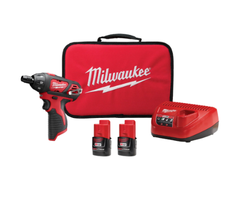 KIT DESTORNILLADOR HEXAGONAL M12™ DE 1/4″ MILWAUKEE 2401-22