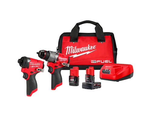 Kit combinado taladro e impacto M12 Fuel Milwaukee 3497-22
