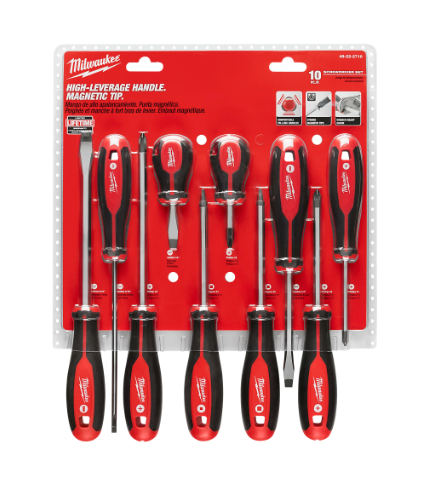 Juego destornilladores 10 PZS MILWAUKEE 48-22-2710