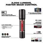 Linterna con enfoque deslizante 2000 lumenes 2162-21