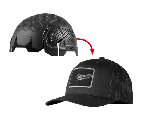 Gorra Negra Con Protección Antigolpes Milwaukee 48-73-1063