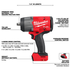 Kit llave de impacto alto torque M18 Fuel 1/2 Milwaukee 2967-22