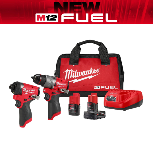 Kit combinado taladro e impacto M12 Fuel Milwaukee 3497-22