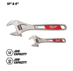 Juego de llaves ajustables de 2 piezas de 6″ y 10″ 48-22-7400 Milwaukee