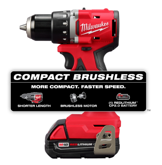 Taladro/atornillador sin escobillas M18 1/2″ 3601-21P Milwaukee