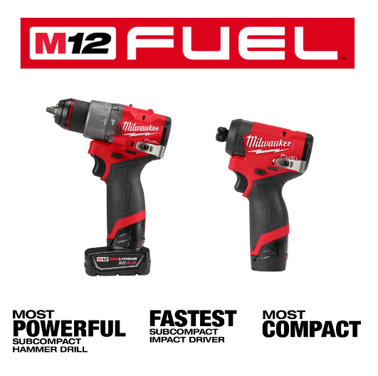 Kit combinado taladro e impacto M12 Fuel Milwaukee 3497-22
