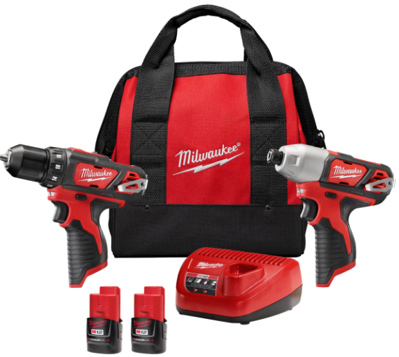 Kit combinado de 2 herramientas inalambricas M12 MILWAUKEE 2494-22