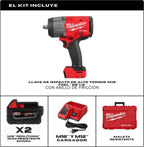 Kit Llave de impacto 1/2” M18 FUEL™ con anillo de fricción Milwaukee 2967-259