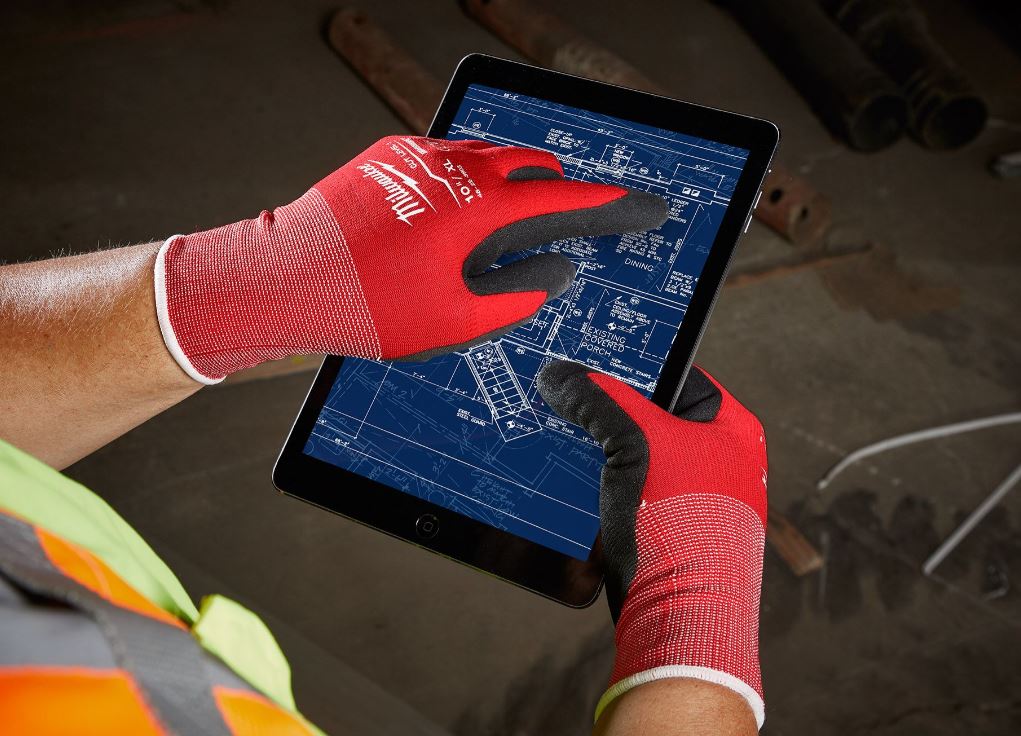 Guantes bañados en nitrilo nivel 1 talla XL Milwaukee 48-22-8903