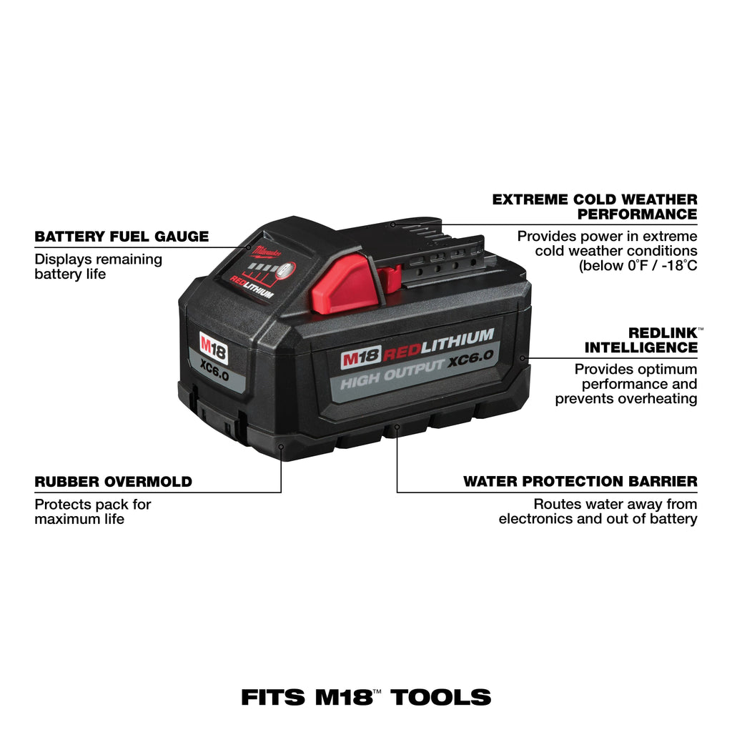 Batería M18 High Output XC6.0 Milwaukee 48-11-1865