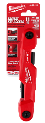 Juego 11 llaves hexagonales plegables – SAE MILWAUKEE 48-22-2180