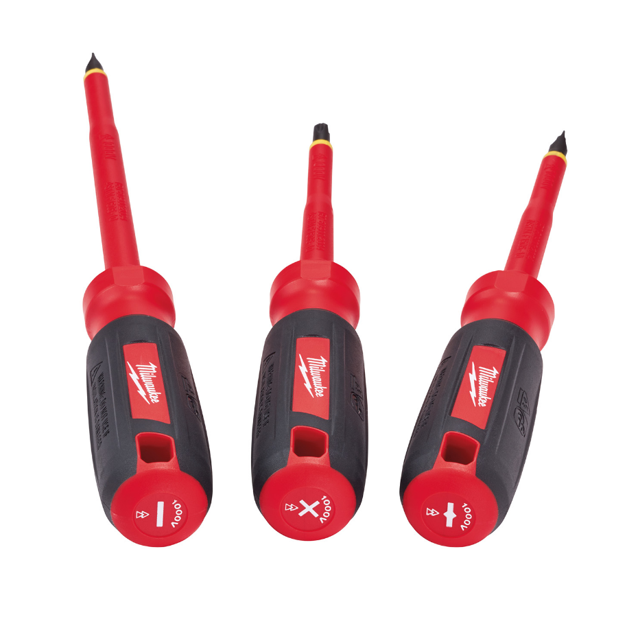 Juego de 3 aislados destornilladores de 1000 V Milwaukee 48-22-2202