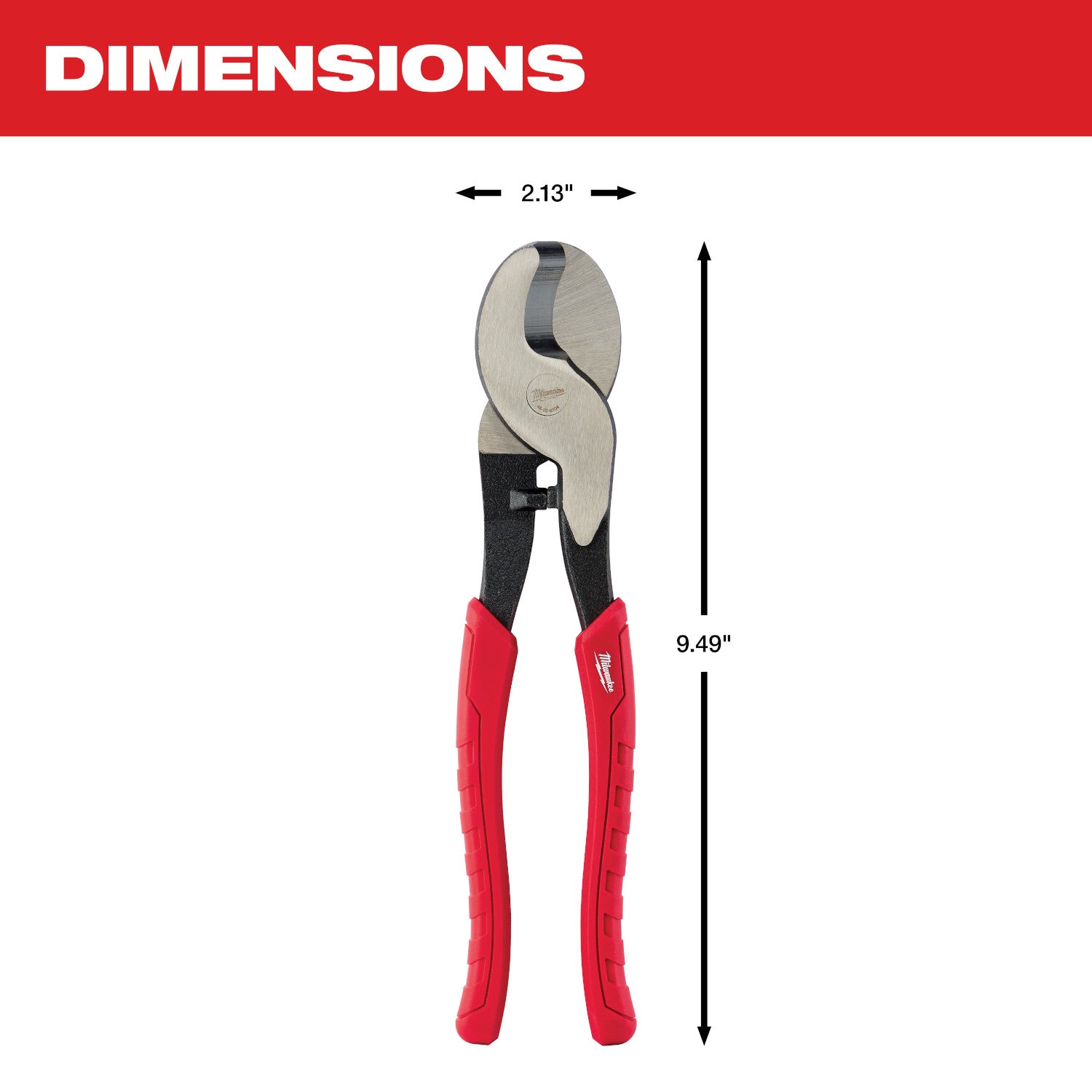 Alicates para cortar cables con agarre cómodo Milwaukee 48-22-6104