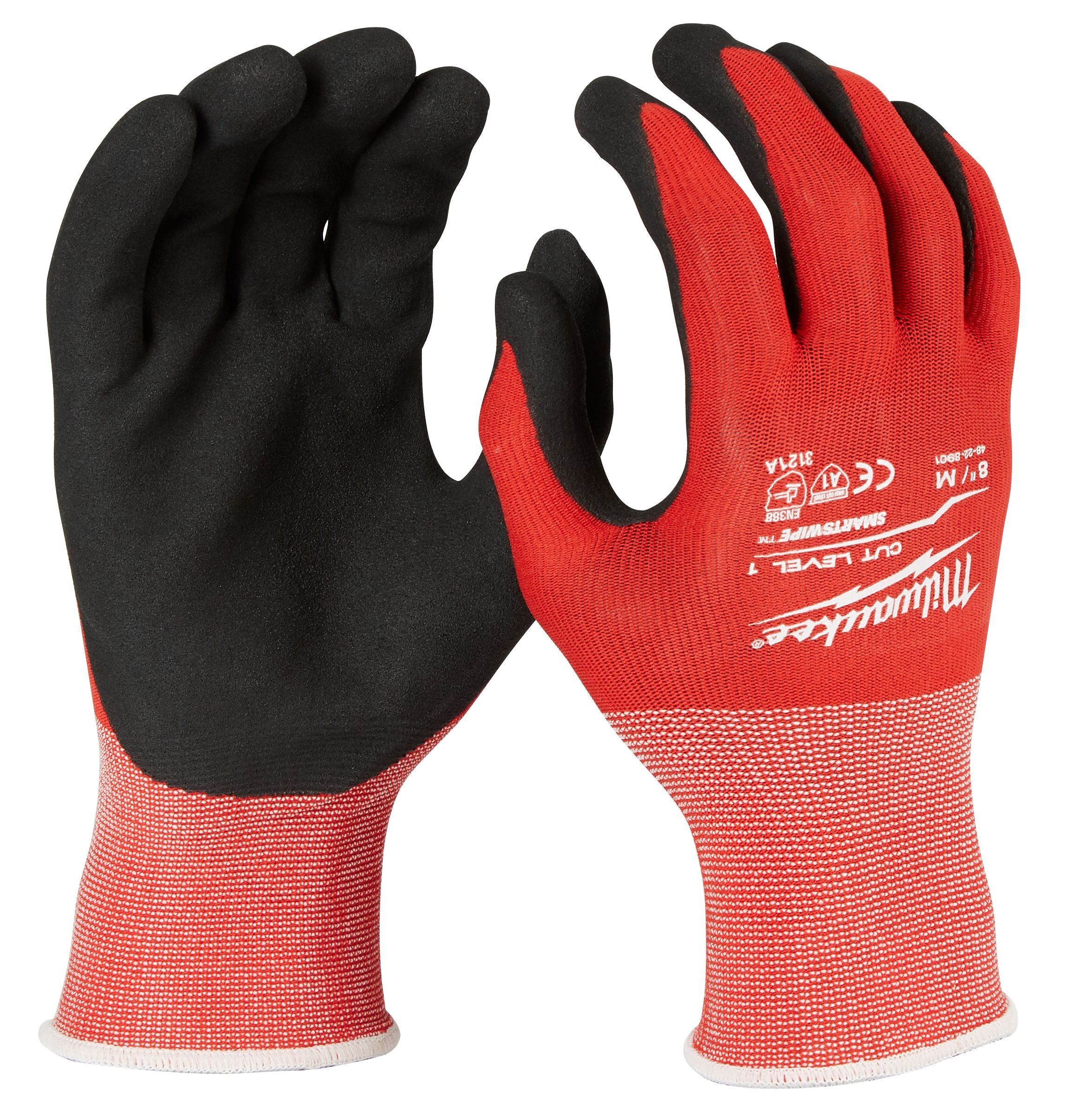 Guantes bañados en nitrilo nivel 1 talla XL Milwaukee 48-22-8903
