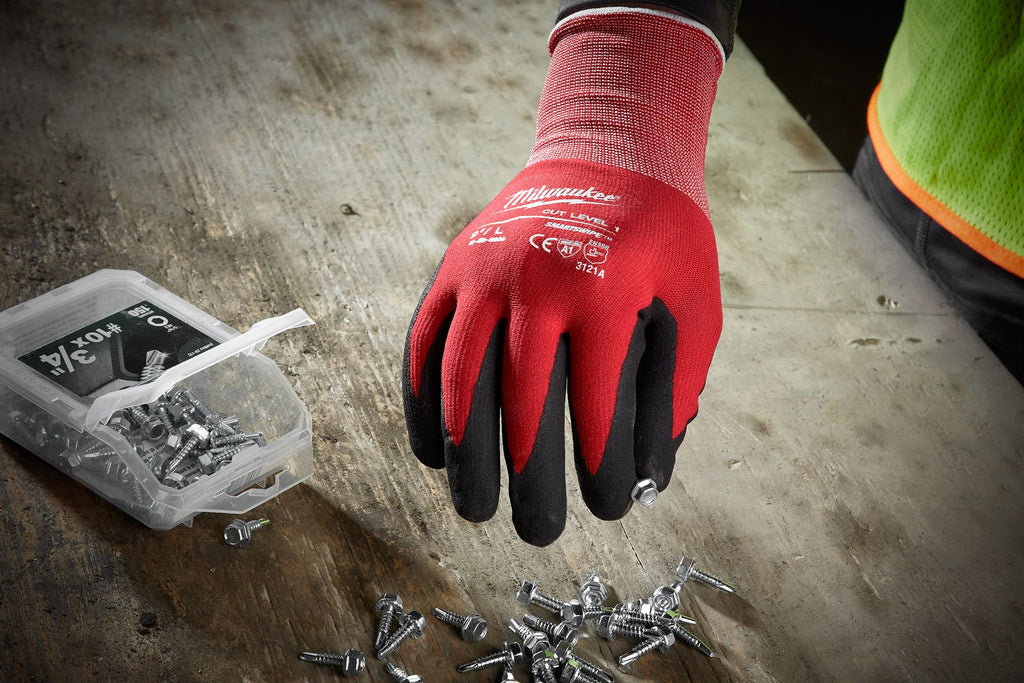 Guantes bañados en nitrilo nivel 1 talla XL Milwaukee 48-22-8903
