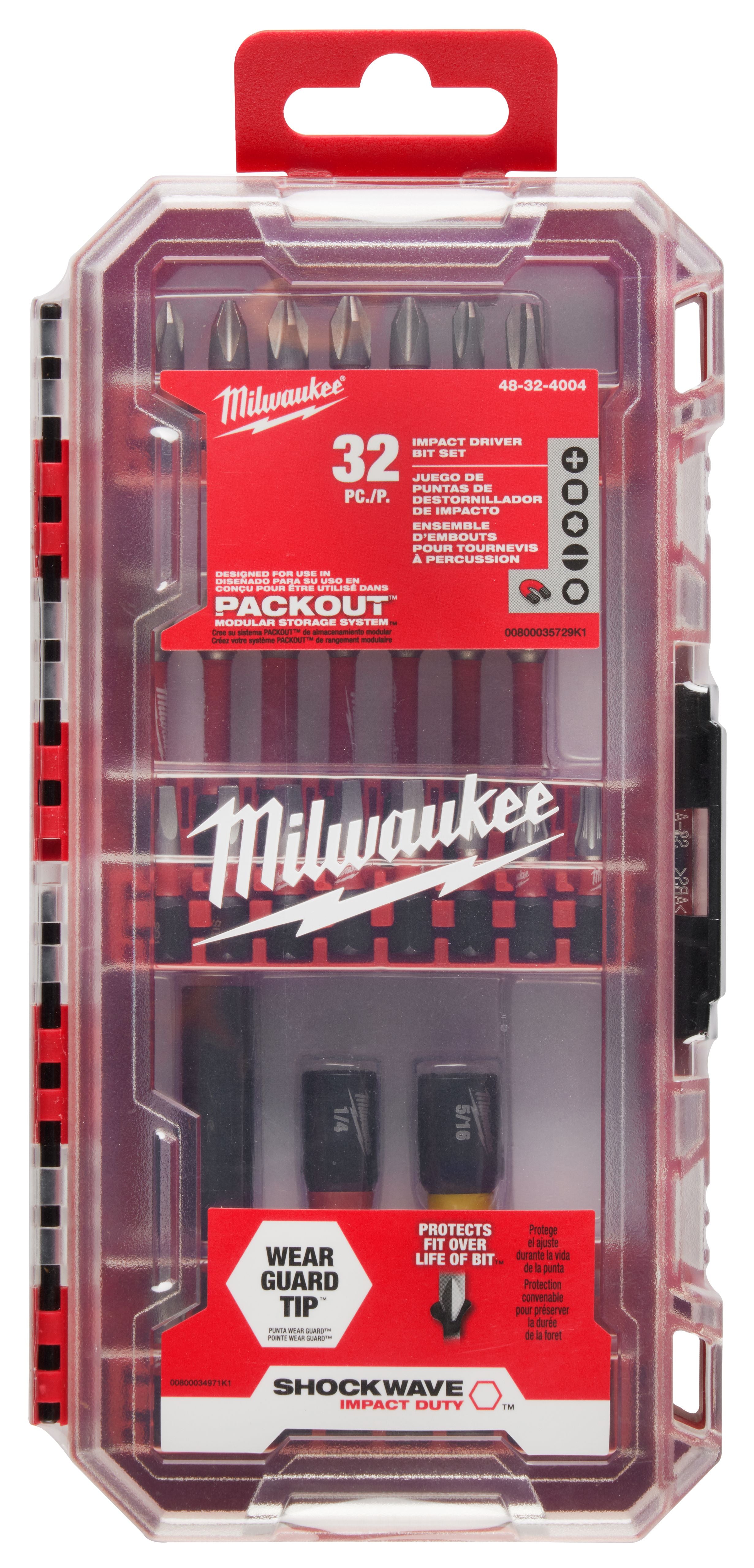 Puntas destornillador 32 piezas Milwaukee 48-32-4004