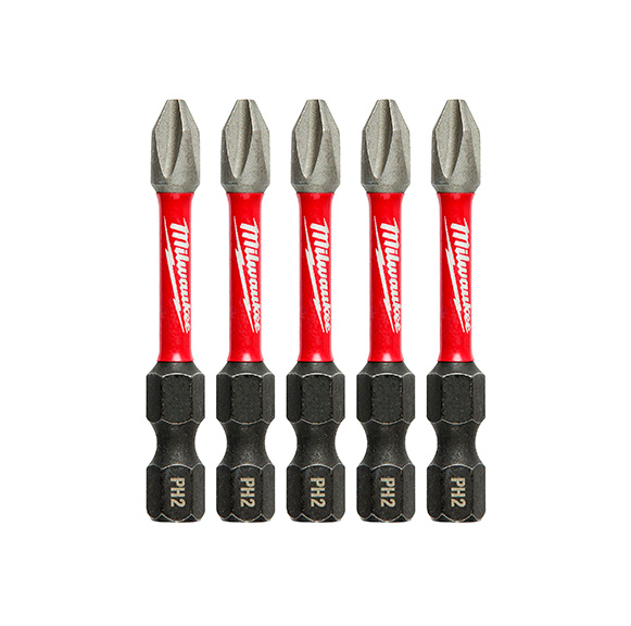 Puntas de impacto Phillips de 2″ 5 PIEZAS SHOCKWAVE 48-32-4602
