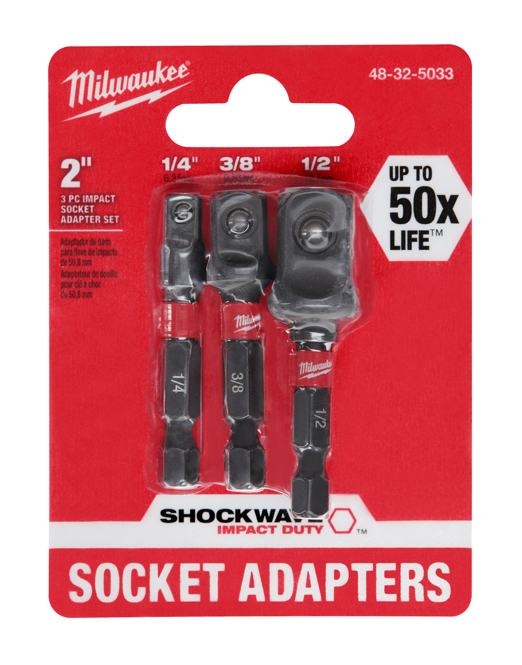 Adaptadores dados Shockwave 3 pz 48-32-5033