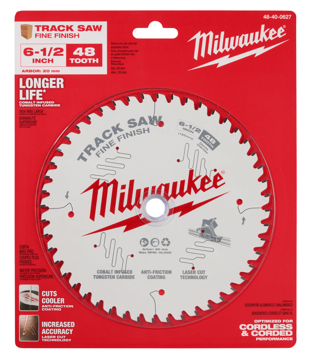Disco sierra fino de 6 1/2″ 48 dientes Milwaukee 48-40-0627