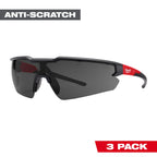 Lentes (3) de seguridad antirrayas ahumados Milwaukee 48-73-2054