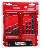 JUEGO DE BROCAS DE OXIDO NEGRO THUNDERBOLT  21 PIEZAS 48-89-2801