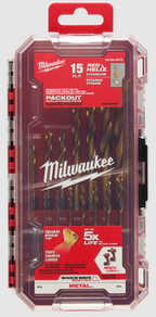 Juego brocas titanio Shockwave I. Duty 15 pz 48-89-4670