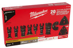 Kit hojas de corte 20 piezas Multiherramienta MILWAUKEE 49-10-9920