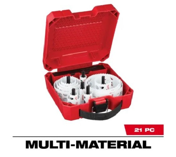 Kit de 21 pz sierra de corona Hole Dozer Milwaukee 49-22-4171