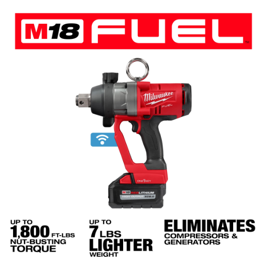 Kit llave de impacto de alto torque de 1″ Milwaukee 2867-259