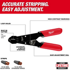 Pelacable y cortador ajustable de 10 a 24 AWG Milwaukee 48-22-3040