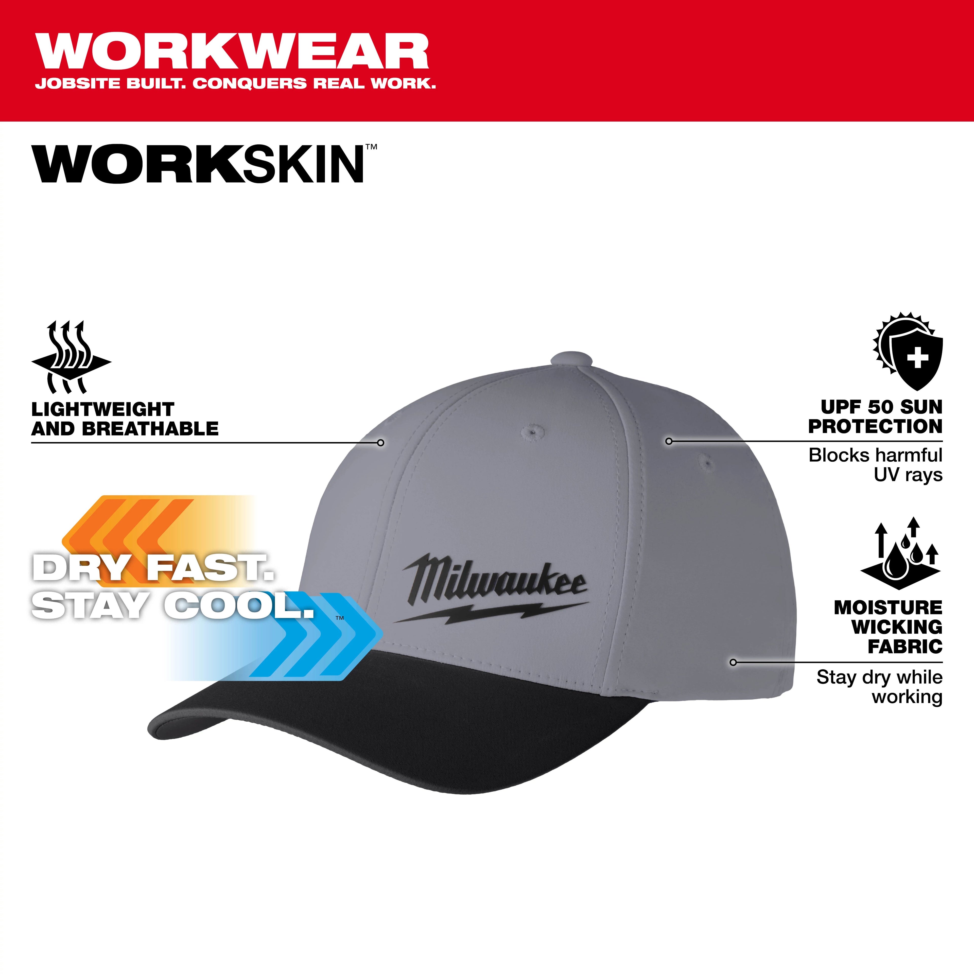 Jockey gris oscuro ajustado Workskin 507DG-SM