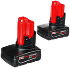 Pack de dos baterías M12 Redlithium XC 3.0 Milwaukee 48-11-2412