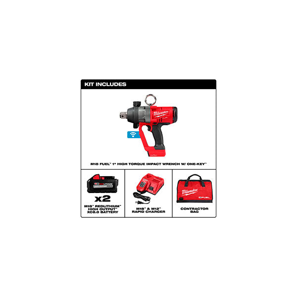 Kit llave de impacto de alto torque de 1″ Milwaukee 2867-259